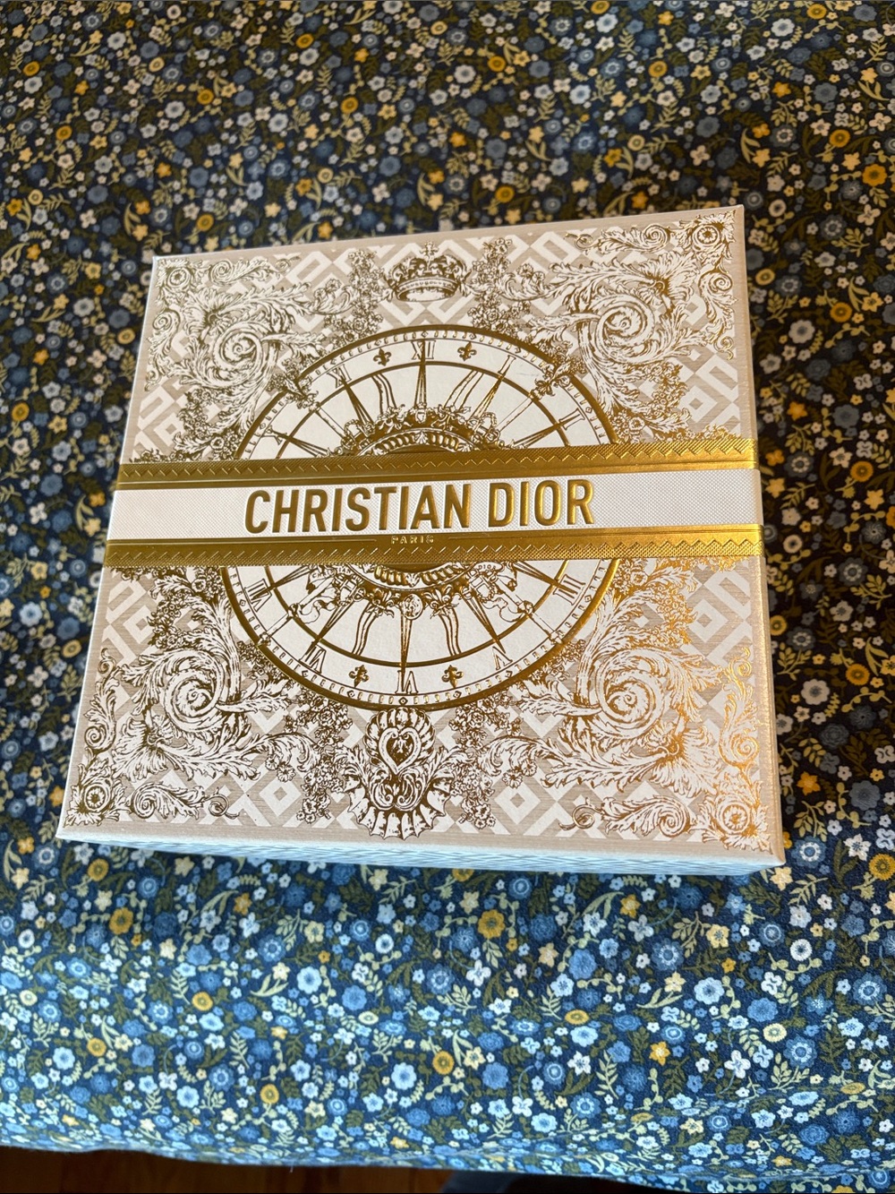 Dior White and Gold Decorative Storage Box